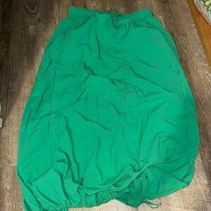 Green Parachute Skirt